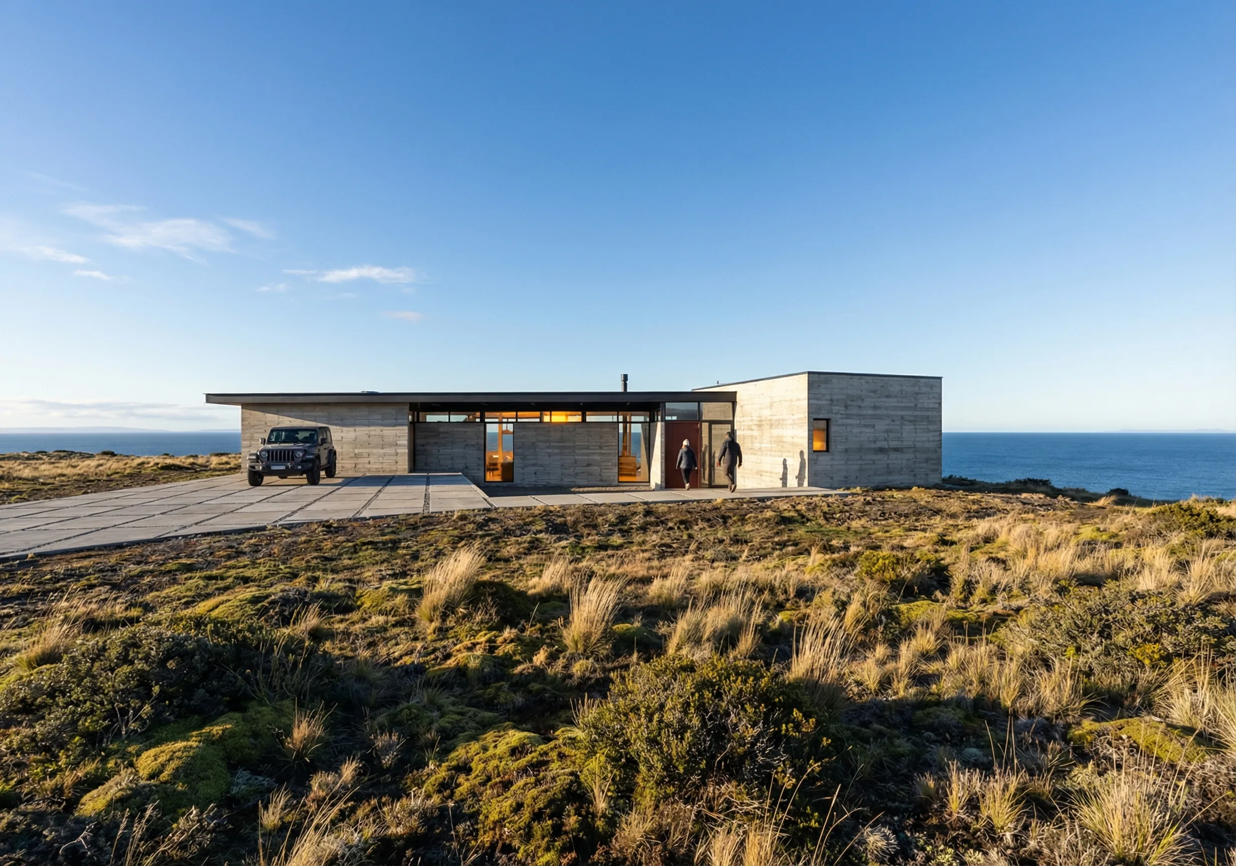 Render Acceso de Casa Rioseco — PatagoniaBIM